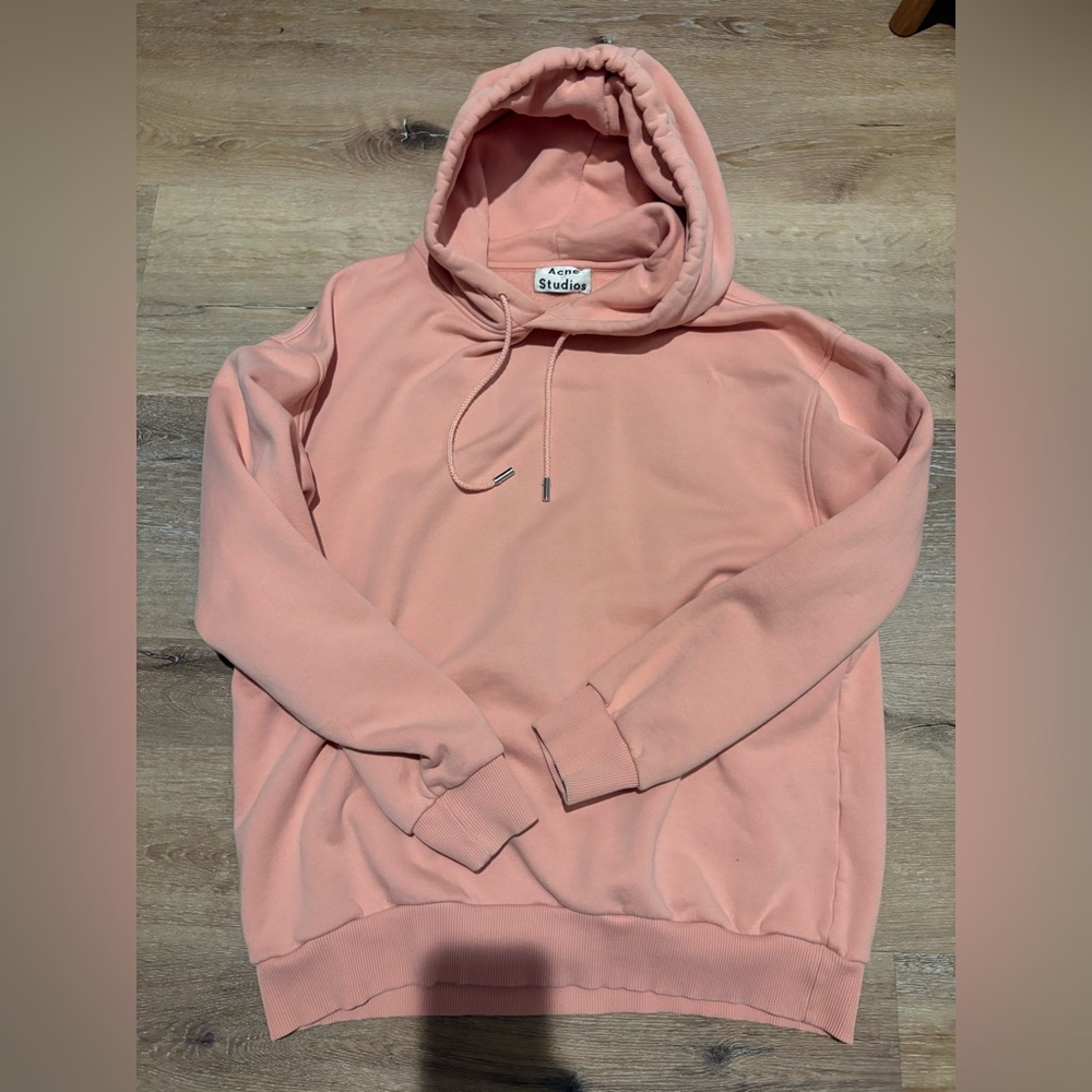 ACNE STUDIOS Oversized Hooded Sweater in Dusty Pink
